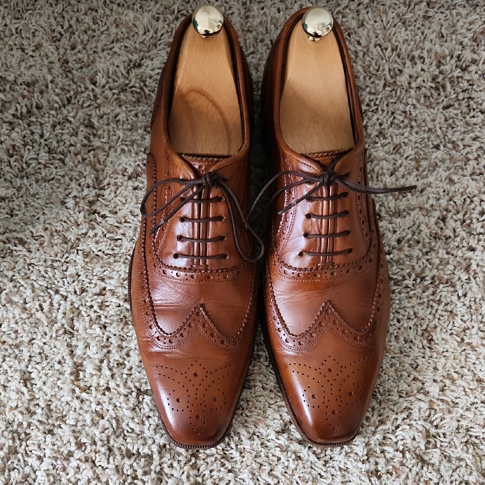 PAUL PARKMAN Leather Oxfords